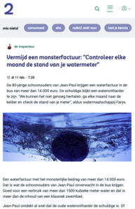 monsterfactuur water